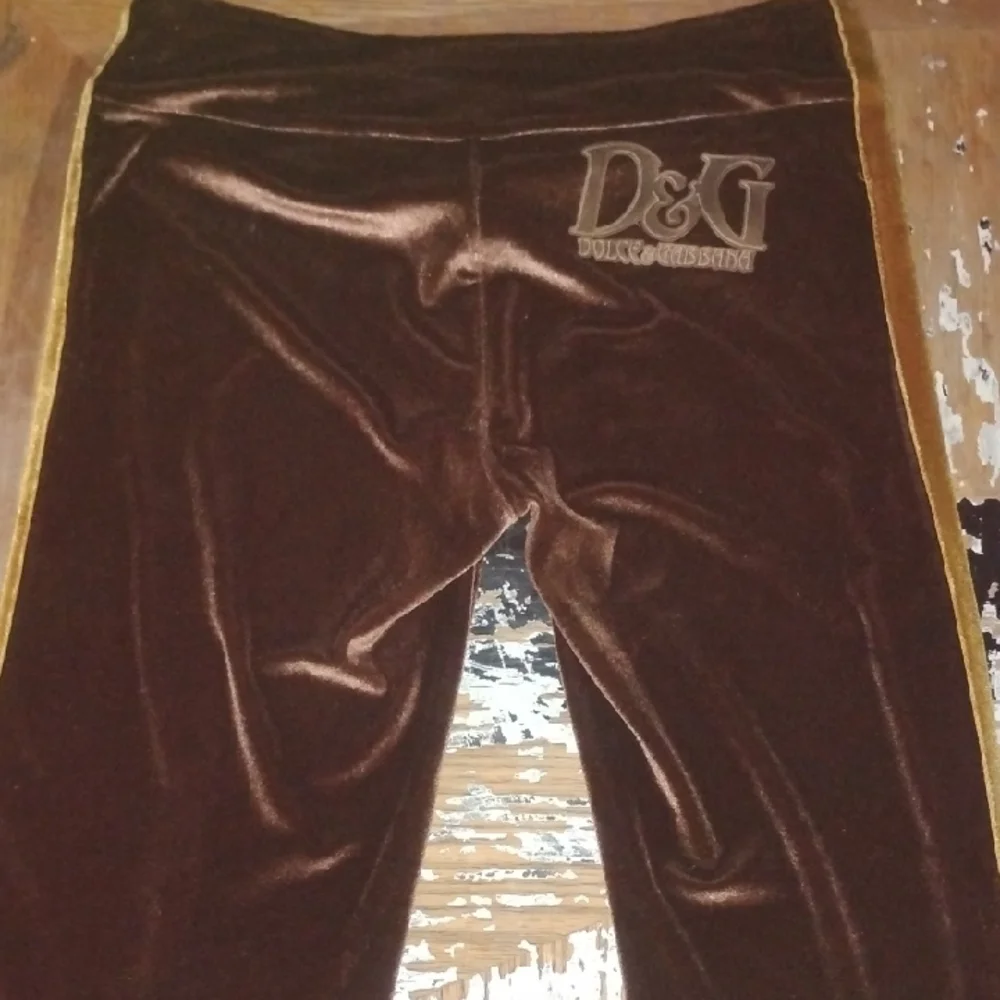 Dolce & Gabbana Brown Velvet Pants - Picture 4 of 5